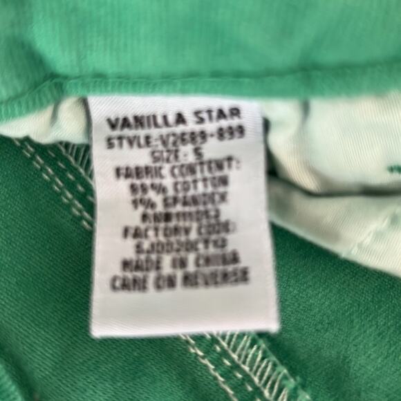 Vanilla Star Green & White Ombré Distressed Skinny Jeans Juniors Size 5 - Picture 5 of 9